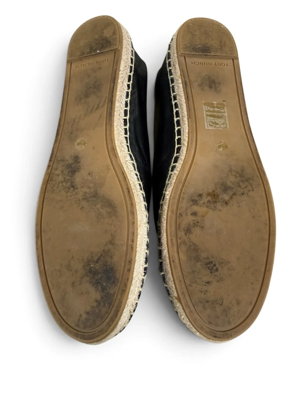 Tory Burch Colorblock Flat Espadrille in Perfect Black Nappa Leather